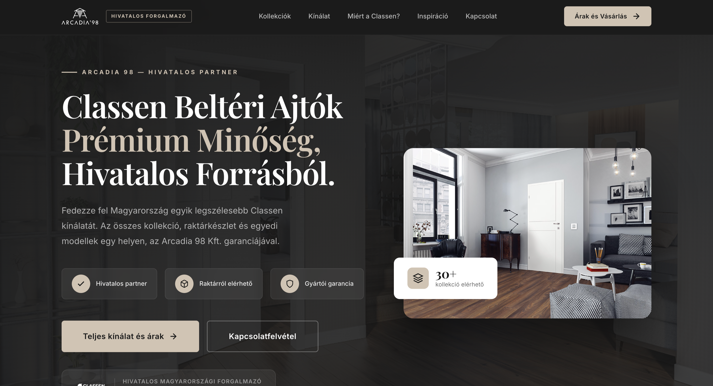 Weboldal fejlesztés példa