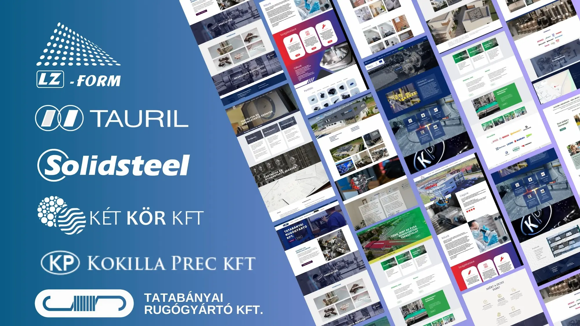 Ipari és gyártási projektek – LZ-Form, Tauril, Solidsteel