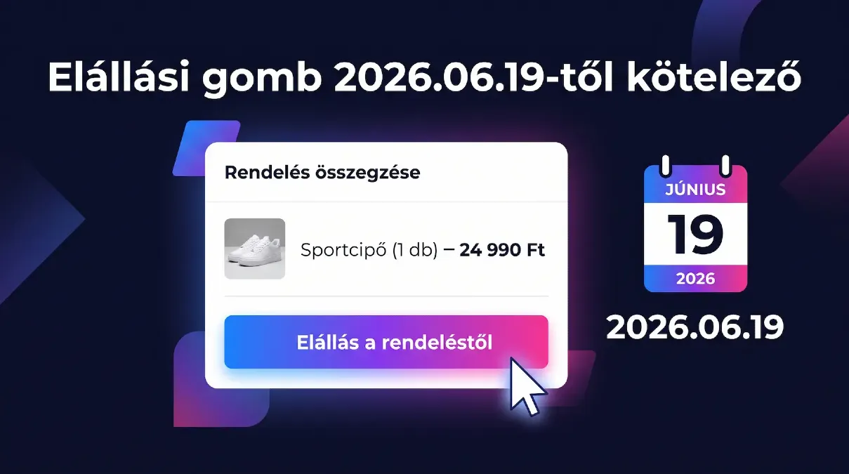 Elállási gomb 2026. június 19-től kötelező – mi már megoldottuk