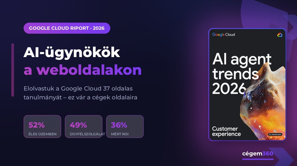 Elolvastuk a Google Cloud 2026-os AI agent riportját – ez vár a cégek weboldalaira